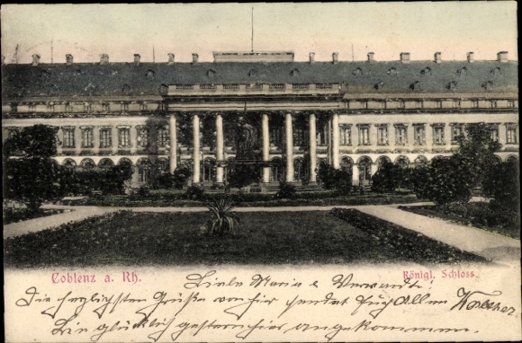 Ak Coblenz Göda in Oberlausitz, koninklijk kasteel