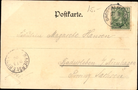 Chromo-Litho Großalmerode in Hesse, Kaiserl. Post Office, Bilstein