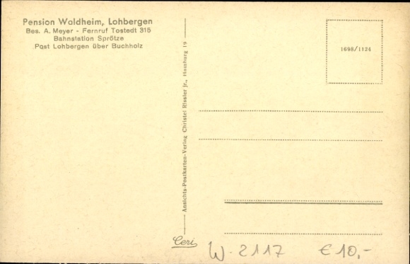 Postcard Sprötze Buchholz in der Nordheide, Waldheim Lohbergen, Veranda