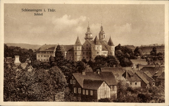 KP Schleusingen w Turyngii, zamek, krajobraz, architektura