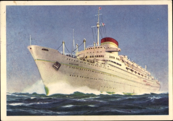 Ak Steamer M/N Giulio Cesare, Italiaanse lijn, Lloyd Sabaudo
