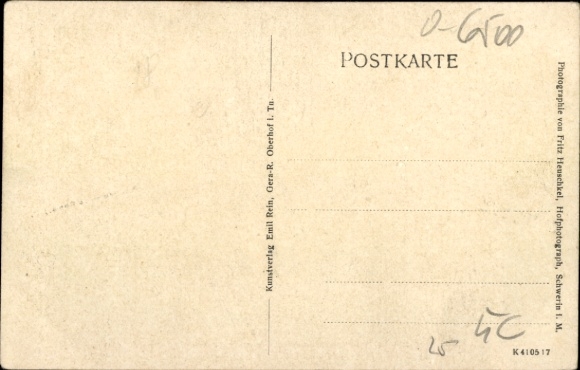 Postcard Gera, Duke Adolf Friedrich of Mecklenburg Schwerin, Princess Feodora Reuß jL 1917
