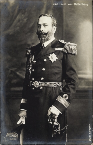 PC Prince Louis of Battenberg, portrait, uniform with medals