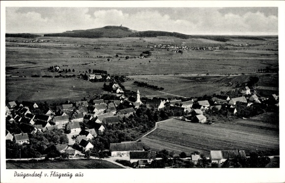 Postcard Daugendorf Riedlingen on the Swabian Alb, aerial photo