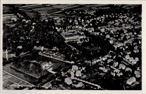 Postcard Bad Pyrmont in Lower Saxony, aerial photograph