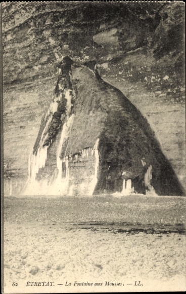 Ak Étretat Seine Maritime, La Fontaine aux Mousses