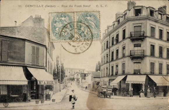 CPA Gentilly Val de Marne, Rue du Pont Neuf