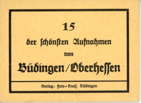 15 photos in the cover of Büdingen Oberhessen