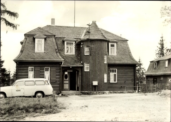 Postcard Willmersdorf Großbreitenbach in Thuringia, holiday home and restaurant Höhenblick