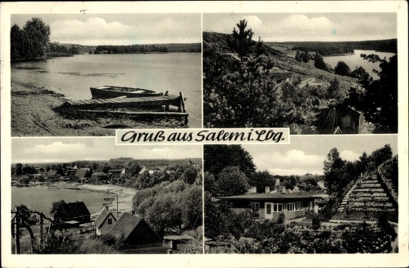 PC Salem Lauenburg Schleswig Holstein, partial views of the place, shore area