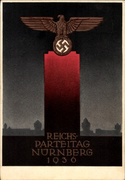 Artist Postcard Klein, Richard, Reich Party Rally of the NSDAP Nuremberg 1936