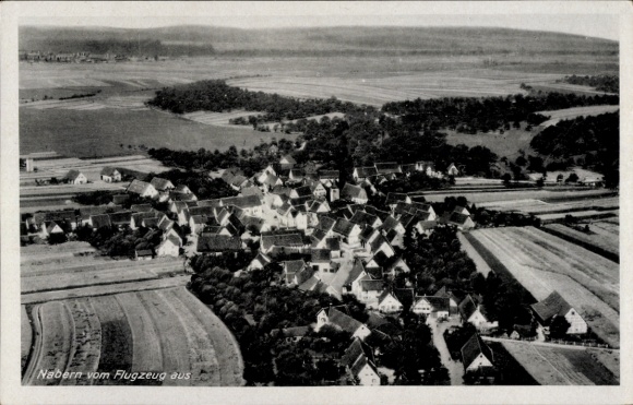 Postcard Nabern Kirchheim unter Teck Württemberg, aerial photograph