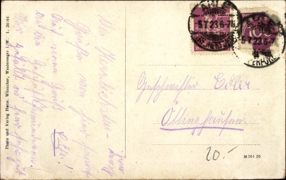 Postcard Ahle Bünde in Westphalia, inn, bakery