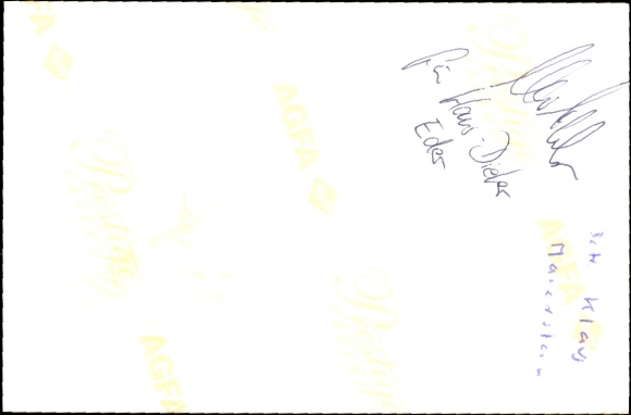Karta autograf Klaus Maierstein, FC Bawaria Monachium, autograf
