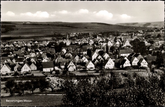 Postcard Beverungen in North Rhine Westphalia, panorama of the town