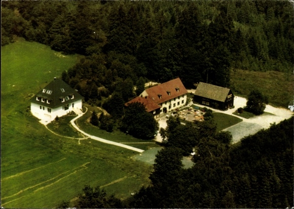 Ak Villbach Lettgenbrunn Jossgrund im Spessart, Jagdhaus Horst aus der Vogelschau
