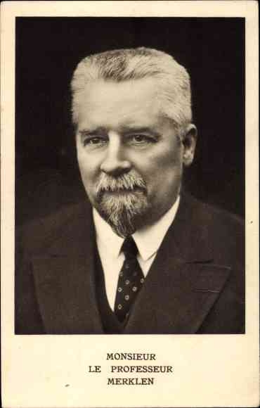 Postcard Professor Merklen