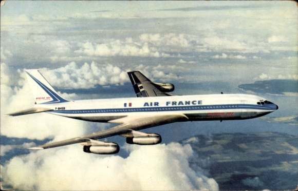 Samolot pasażerski KP French Air France, Boeing 707 Intercontinental, F-BHSB