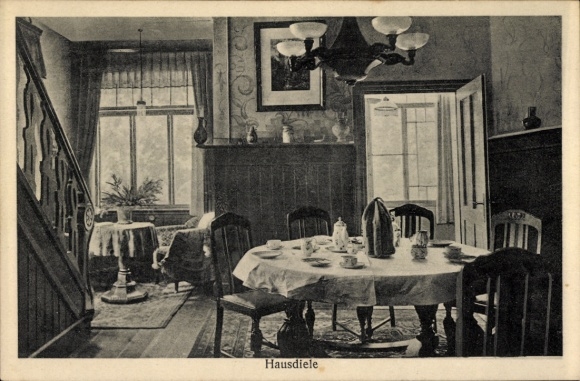 Postcard Buntenbock Clausthal Zellerfeld Oberharz, Landowner and Commercial Bank GmbH, entrance hall