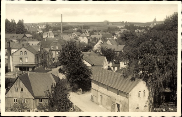 Postcard Bretnig Hauswalde Großröhrsdorf in Saxony, view of the place