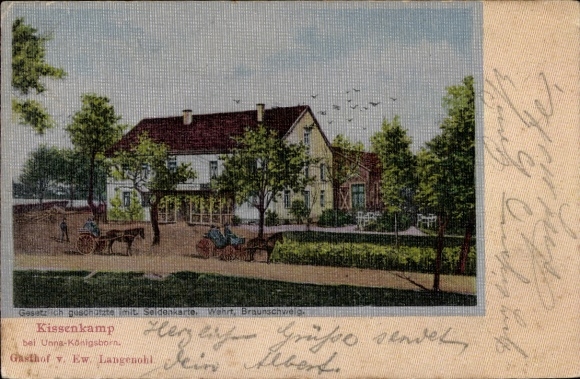 Seiden Postcard Königsborn Unna in the Ruhr area, Gasthof Pillowkamp