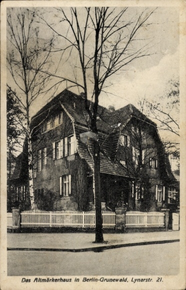 Ak Berlin Wilmersdorf Grunewald, Altmärkerhaus, Lynarstraße 21