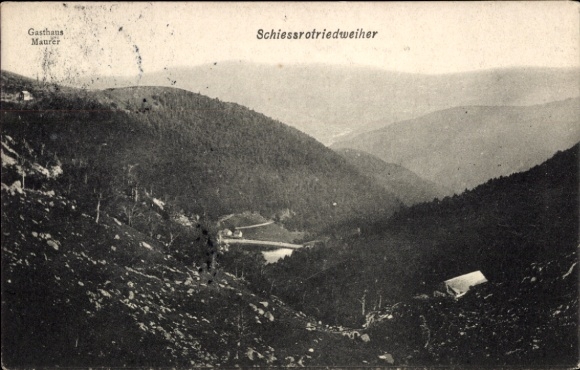 Ak Metzeral Elsass Haut Rhin, Lac du Schiessrothried, Schießrotriedweiher
