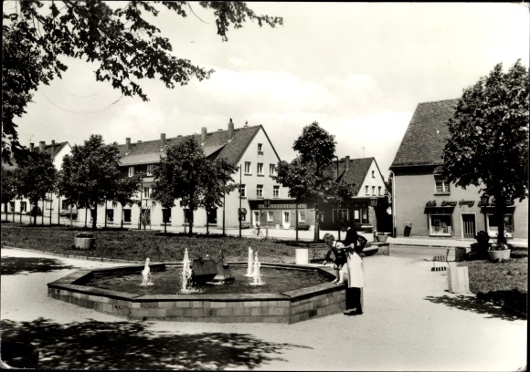 Postcard Johanngeorgenstadt in the Ore Mountains of Saxony, Park Eibenstocker Strasse