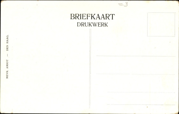 Postcard Prof. Kouwer, doctor in joyful anticipation of the royal family