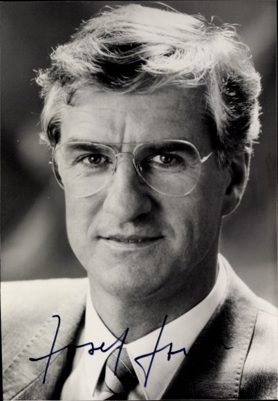 foto politicus Josef Stock, CDU, handtekening