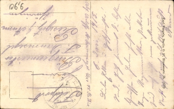 Postcard Kalisz Kalisch Posen, destroyed water tower, war damage, I WW