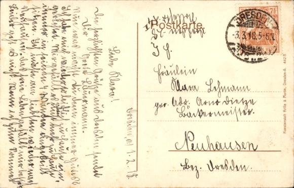 Postcard Dresden Löbtau, Annenfriedhof