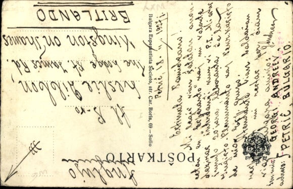 Postcard inventor Ludwik Lejzer Zamenhof, planned language Esperanto