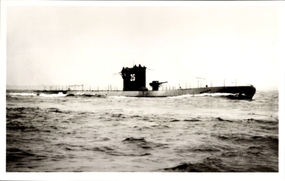 Photo KP German submarine, U 25, Kriegsmarine, Photo Drüppel