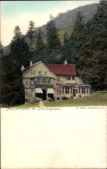 Ak Tabarz im Thüringer Wald, Massemühle im Lauchagrund, Massenmühle, Massenmühle, im Lauchagrund,