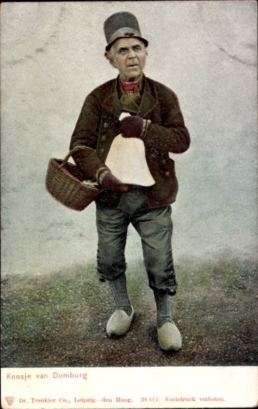 Ak Domburg Veere Zeeland Niederlande, Mann in Tracht, Keesje