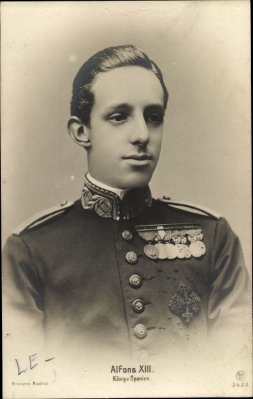 KP Alfons XIII., król vonSpaen, El Rey Alfonso XIII., Portret