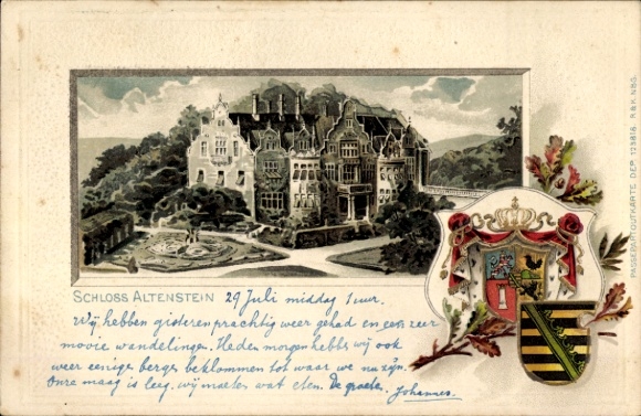 Stereo photo Eaux Bonnes Pyrénées Atlantiques, Panorama, 1909