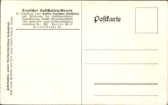 Artist Postcard Schulze, Hans Rudolf, Tethered Balloon of the German Air Fleet in World War I, Artillery