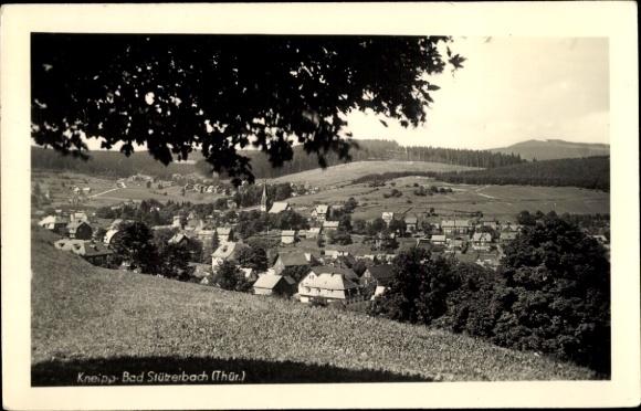 Postcard Stützerbach Ilmenau Thuringia, village with landscape view