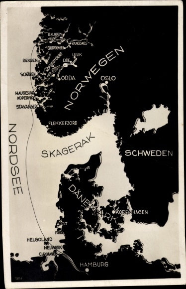 Mapy KP Trasa w Hardanger i Sognefjord w Norwegii, Szwecji, Danii