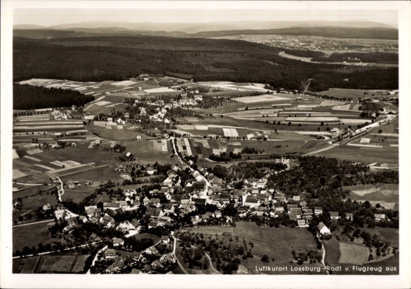 Ak Rodt Loßburg im Schwarzwald, Fliegeraufnahme