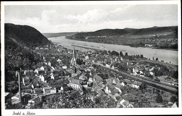 Ak Brohl Rheinland Pfalz, Gesamtansicht, Vogelschau