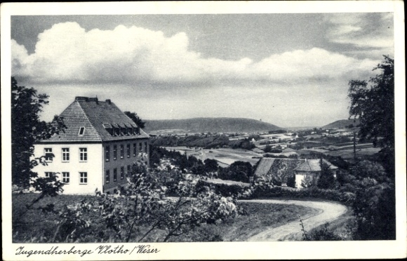 Postcard Vlotho an der Weser, youth hostel