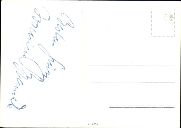 Postcard actor Joachim Brennecke, portrait, suit, Ufa Film
