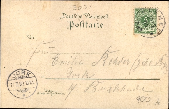 Chromo-Litho Bad Blenhorst Balge in Lower Saxony, inn, bathhouse