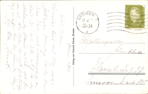 Postcard Visselhövede in Lower Saxony, Großestraße