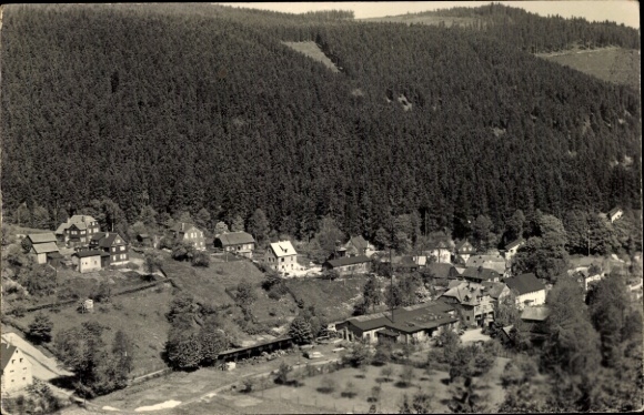 Ak Meuselbach Schwarzmühle Schwarzatal in Thüringen, algemeen beeld