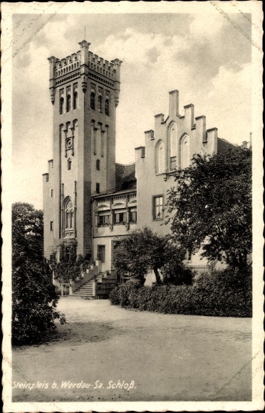 PC Steinpleis Werdau in Saxony, castle, outside view