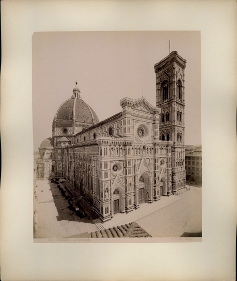 foto rond 1880, Firenze Florence Toscana, La Cattedrale